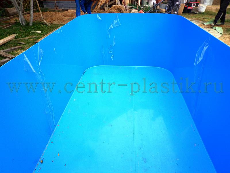 Чаша бассейна из полипропилена 4500x2500x1500 мм