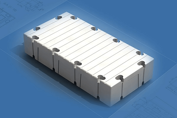 Пластиковый понтонный модуль 500x500x400 мм