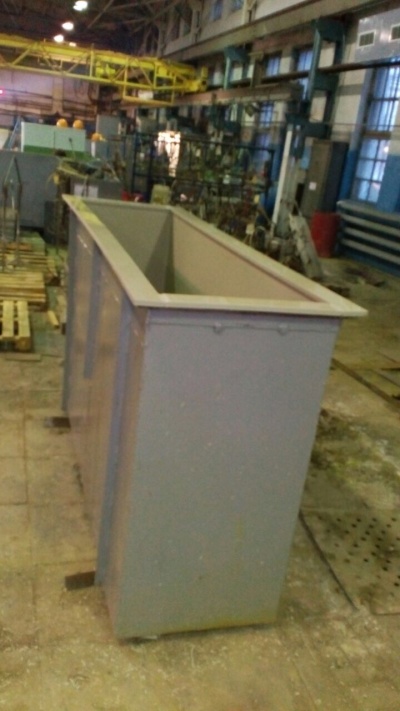 Полипропиленовая ванна для промывки гальванических стоков 2400х700х1420