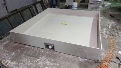 Полипропиленовый поддон 2200х2120х310 с краном для слива