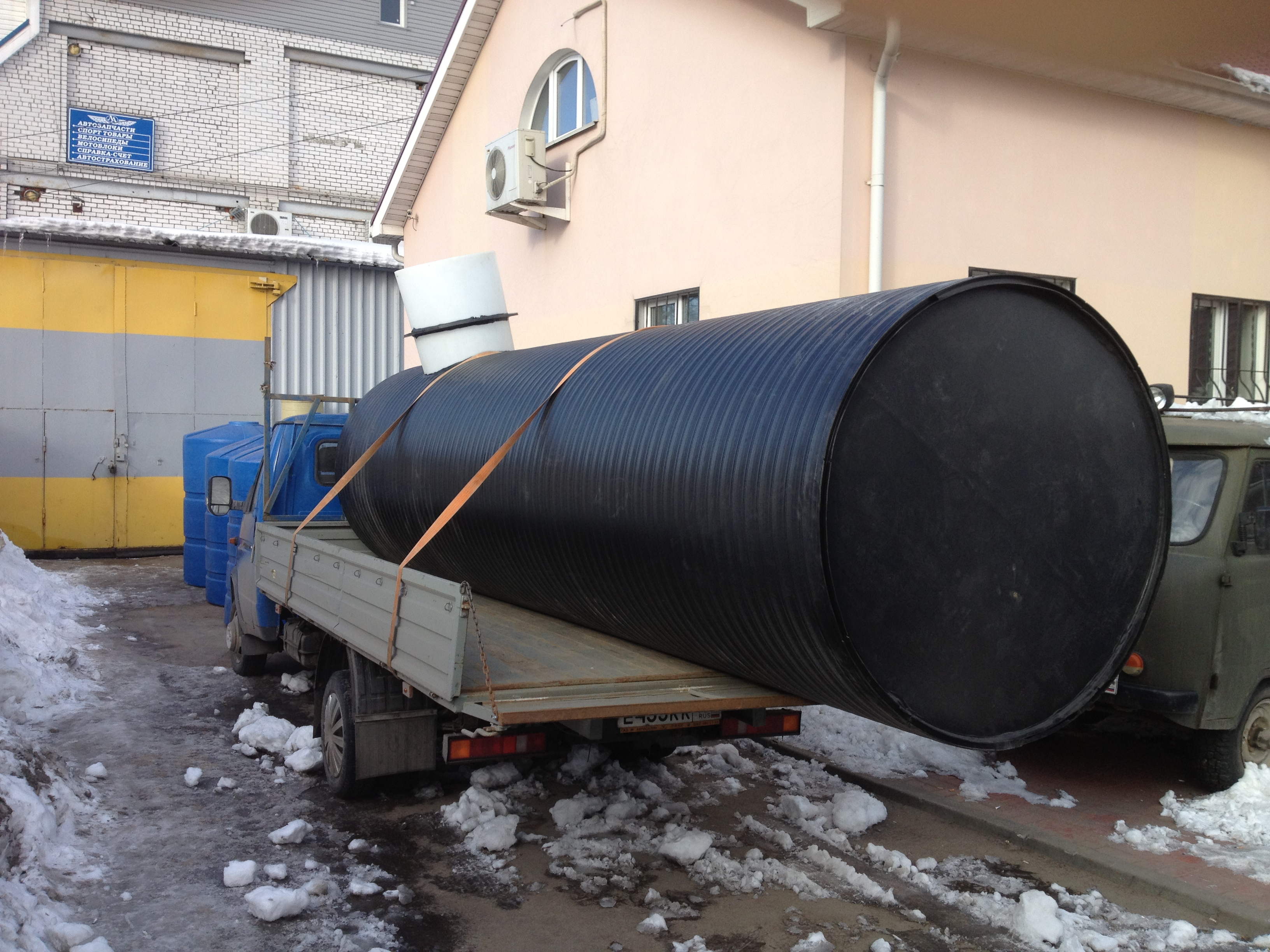 Полиэтиленовый септик на 10 м³ Ø 1500 L 5700 для технической воды