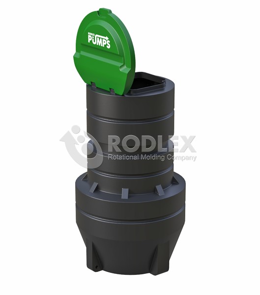 Корпус под КНС и насосы D2000 высотой 6 метра вертикальный PE – полиэтиленовый (литой)