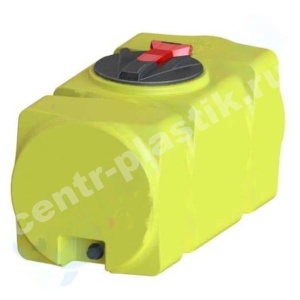 Прямоугольная горизонтальная емкость Т250ГФК3З на 250 л с поплавковым клапаном и сливом