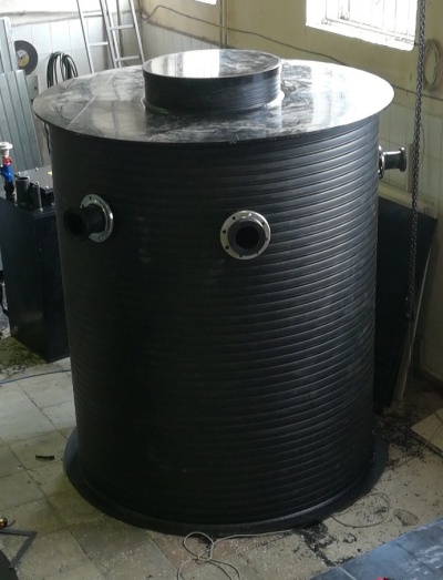 Пластиковый колодец Ø 2000 Н 2500 для гипохлорита натрия