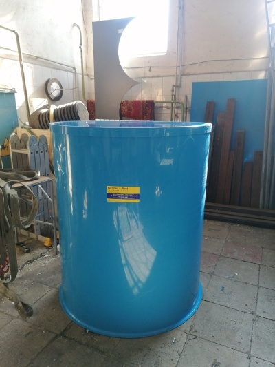 Полипропиленовая круглая купель Ø 1200 Н 1400 с крышкой