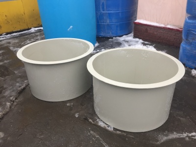 Полипропиленовая круглая ванны Ø 1200 Н 750 для агресивных сред