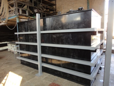 Полиэтиленовая емкость на 15 м³ в металлооплетке для дизельного топлива 