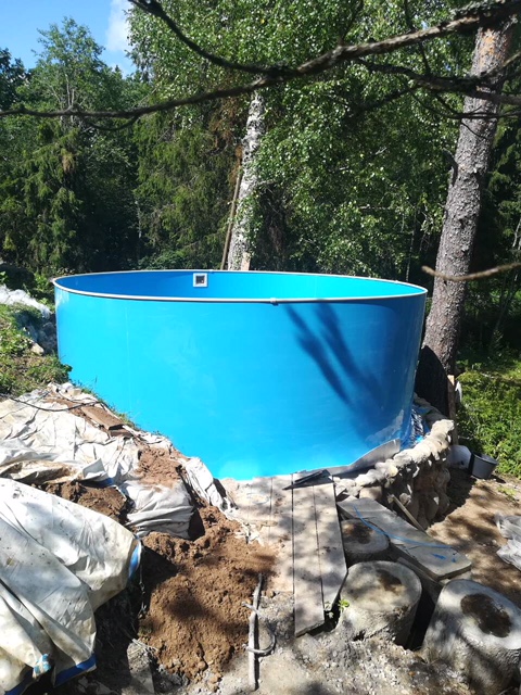 Полипропиленовый круглый бассейн Ø 3500 Н 1500