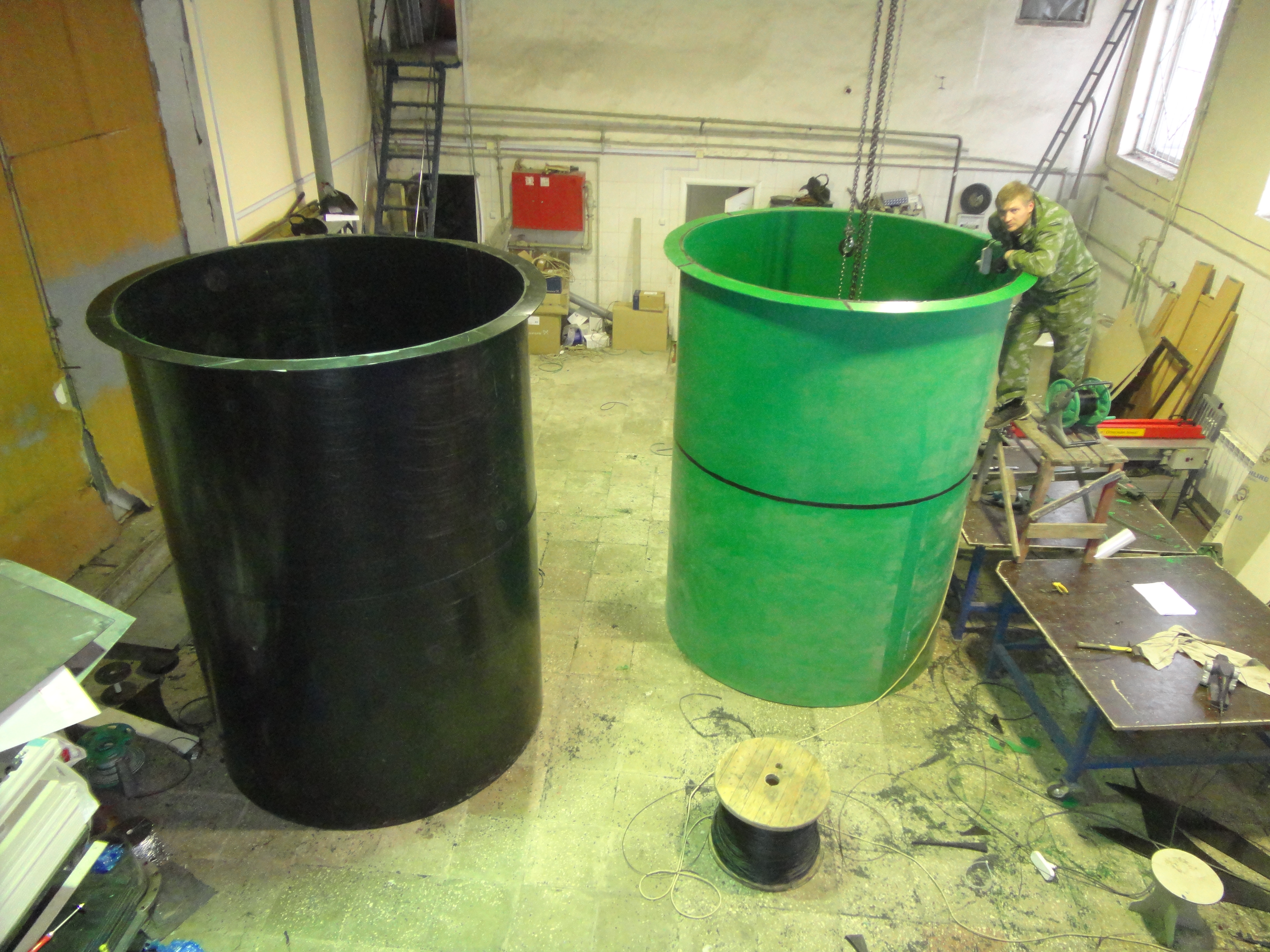 Пластиковые вставки в бетонные колодцы Ø 1950 Н 2700