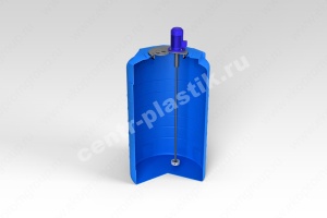 Емкость Т 500 с мешалкой турбинной