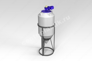 Емкость ФМ 240 в обрешетке с лопастной мешалкой