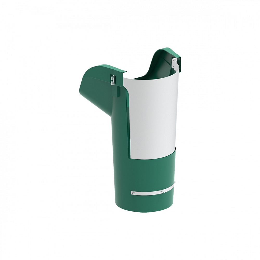 Секция мусоросброса Экопром приемная (усиленная) зеленая