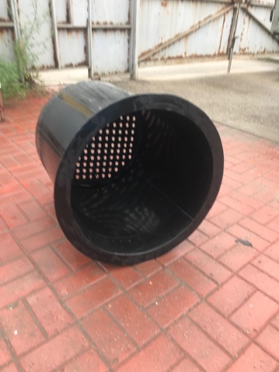 Полиэтиленовая ванна с перфорированным дном на 200 литров Ø 620 Н 700