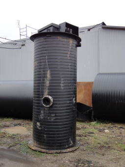 Полиэтиленовая КНС Ø 1200 Н 3500 на базе насосов Грюндфос