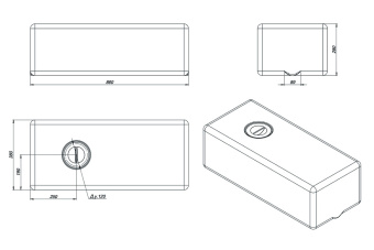 Пластиковая емкость ЭВП 75