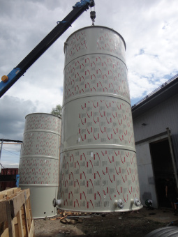 Полипропиленовая емкость на 20 м³ Ø 2400 Н 4500 для ГВС