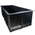 Прямоугольная емкость с ребрами жесткости, черная.
