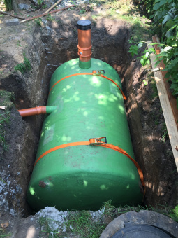 Стеклопластиковый септик Ø 1500 L 3030 для фекальных стоков