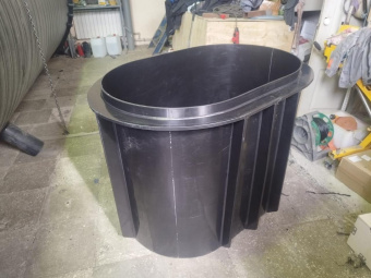 Полиэтиленовая купель 1200х1000х1200 с сидением