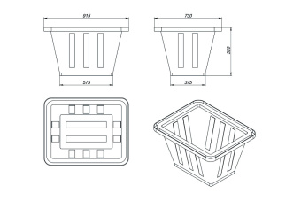 Подставка ПС-ДК для дозировочных контейнеров ДК60, ДК100, ДК200