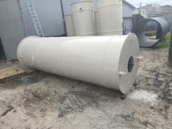 Полипропиленовая емкость на 10 м³ для соляной кислоты 
