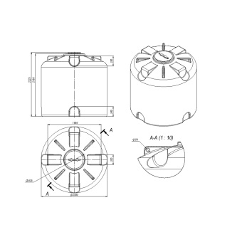 Пластиковая емкость TR 8000