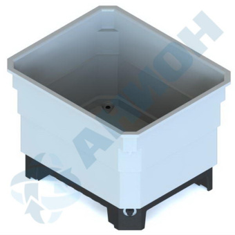 Контейнер 640 л для пищевых продуктов на пластиковом поддоне (КЛ650СП)