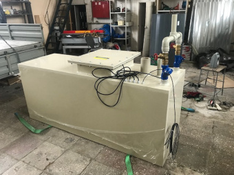 Полипропиленовая мини КНС 2300х1000х1200 на базе насосов Педролло