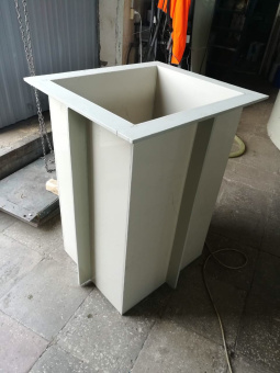 Полипропиленовая гальваническая ванна 500х500х1000