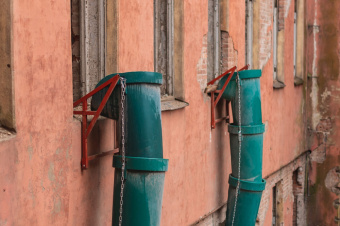 Секция мусоросброса Экопром прямая зеленая