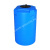 Цилиндрическая синяя емкость с ребрами жесткости.