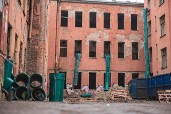 Секция мусоросброса Экопром прямая зеленая