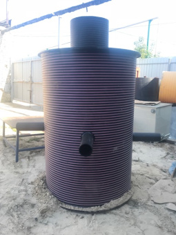 Пластиковый колодец Ø 1500 Н 2400 для запорной арматуры