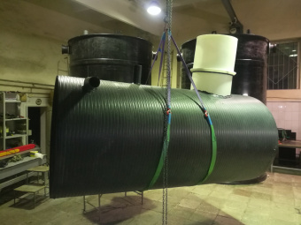 Пластиковый септик на 4,6 м³ Ø 1400 L 3000 для фекальных стоков