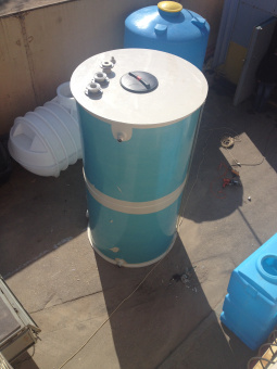 Полипропиленовая емкость на 3,3 м³ Ø 1200 Н 3000 для диоксида кальция