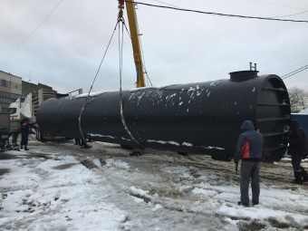 Пластиковый подземный резервуар на 50 м³ Ø 2400 L 11200 для питьевой воды