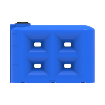 Емкость ЦКТ 3000 с пропеллерной мешалкой с патрубком в обрешетке с лестницей