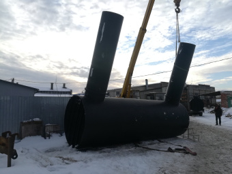 Пластиковая подземная накопительная емкость на 20 м³ Ø 2000 L 6400 для ливневых стоков