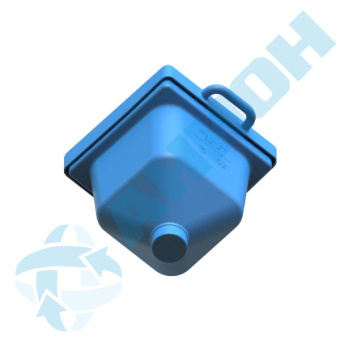 Пластиковый бункер на 45 л с патрубком (БК45-3)