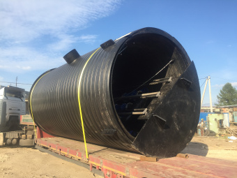 Полиэтиленовая ЛНС Ø 3000 Н 5000 на базе трех насосов Грюндфос