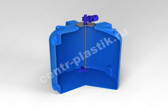 Емкость TR 3000 л с лопастной мешалкой