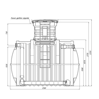Цилиндрическая емкость БЦ500