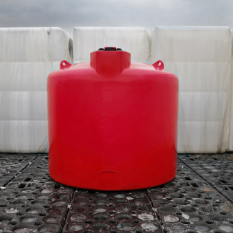 Емкость для КАС TRN 5000 л с откидной крышкой красная