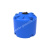 Цилиндрическая синяя емкость с ребрами жесткости и люком.