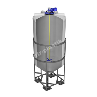 Емкость ФМ 2000 с лопастной мешалкой