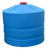 Синяя цилиндрическая емкость с ребрами жесткости.