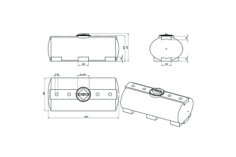Накопительная вертикально-цилиндрическая емкость 50 м³