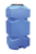 Прямоугольный бак с ребрами жесткости, синий.