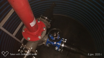 Пластиковый колодец Ø 1200 Н 2000 с пожарным гидрантом