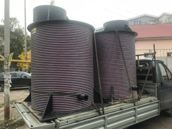 Полиэтиленовые колодцы Ø 1500 Н 2400 для датчиков потока